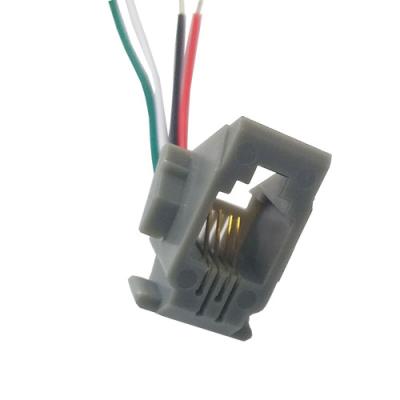 China 616W Telephone Handset Modular Jack Telephone RJ9 Socket Fixed Hand Jack for sale