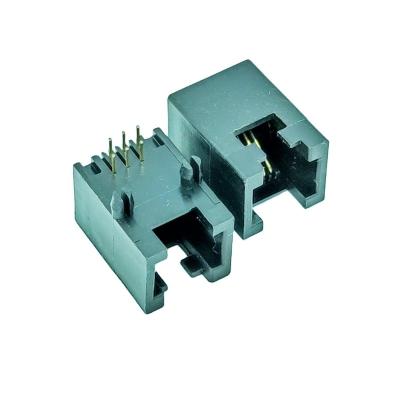 China PCB Connector 5302 Tag RJ11/RJ12 Up Modular Jack Side Entry Connector Female for sale