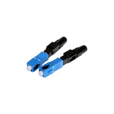 China Fast Assembling FTTH Network SC/UPC Single Mode Field Connector FTTH Fast SC PC Connector for sale