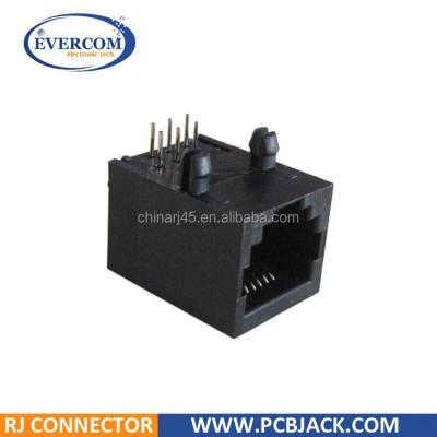 China 6P6C RJ11 RJ12 RJ14 RJ25 PCB Input PCB Mount Side Jack For Phone Socket for sale