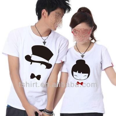 China Custom Fashion Personalized Couples T-Shirt Breathable for sale