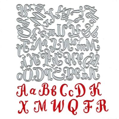 China Europe Custom 26 Letters DIY Greeting Card Cutting Dies Scrapbooking Metal Dies A-Z for sale