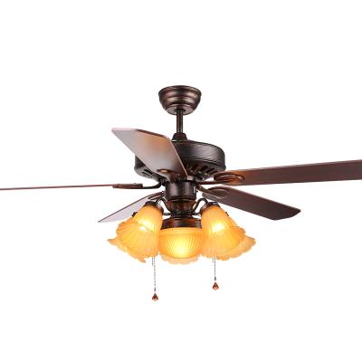 China 52 Inch Modern Modern Ceiling Fan With Light Modern Decorative Ceiling Fan With Led Lights for sale