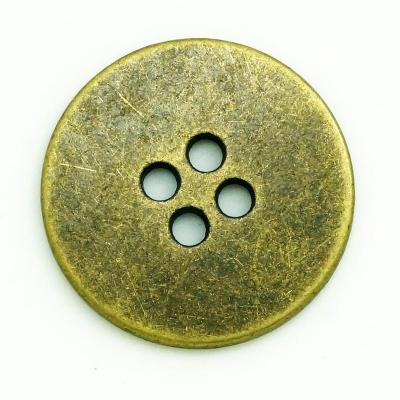 China Large viable flat metal buttons for clothing for sale