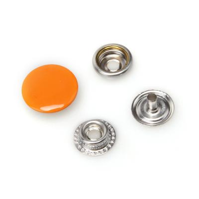 China Newest Design 15mm Dry Cleaning Brass Metal Instant Fastener Press Button For Jacket for sale