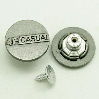 China Dry Cleaning 20mm Alloy Jeans Button for sale