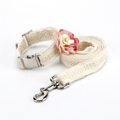 China 2020 New Coming Wholesale Viable Leashes, Luxury Designer High Quality Pet Dog Lace Custom Dog Collars for sale