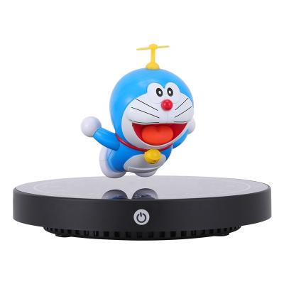 China Hot Selling Magnetic Levitation Technology Magnetic Levitation Floating Custom Plastic LED Fire ACE Ultraman Doraemon Nobita Toys Anime Figure Action for sale