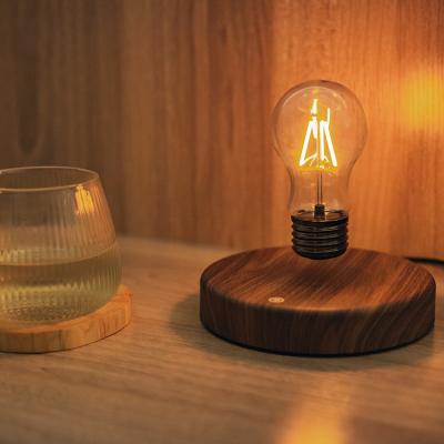 China Living Room Villa Hotel Magnetic Levitation Bulb Minimalist Acrylic Transparent Crystal Floating Home Light for sale