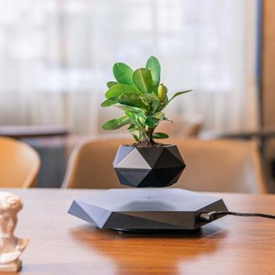 China 2021 Magnetic Levitation Technology Garden Terracotta Flower Planter Magnetic Levitation Bonsai Wholesale Custom Indoor Ceramic Pots en venta