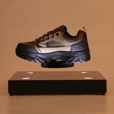 China Magnetic Levitation 1kgs Load Acrylic Case Shelf Box Rotating Sneakers Racks Floating Shoe American Horizontal Levitating Display en venta