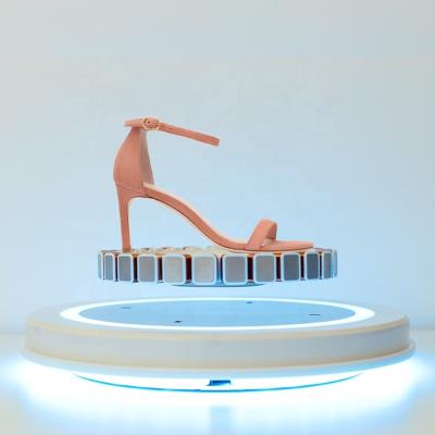 China Magnetic Levitation 500g Load Factory Retail Department Exhibitor Led Store Wall Mounted Decoration Lighted Acrylic Magnetic Levitation Shoe Display zu verkaufen