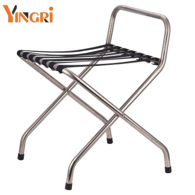 China 201 Stainless Steel Suitcase Rack Pannier Rack Stainless Steel Luggage Rack for Hotel Rooms, Luggage Rack for sale