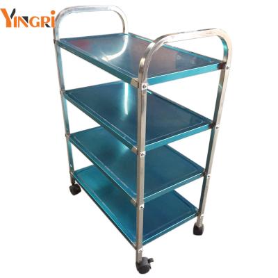 China 201 Stainless Steel Serving Cart /Restaurant Car/dining car 4 layers serving cart restaurant and dinner cart for sale for sale