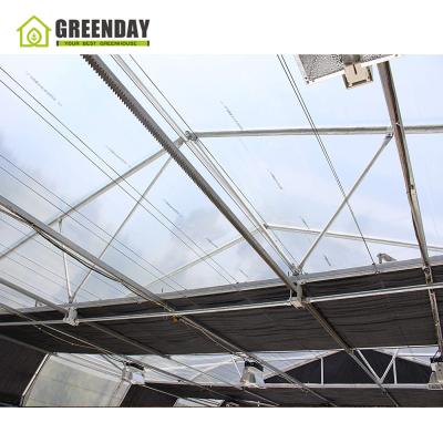 China Stable structure GREENDAY blackout light deprivation greenhousevanilla grow luxury conservatory greenhouse greenhouse for sale