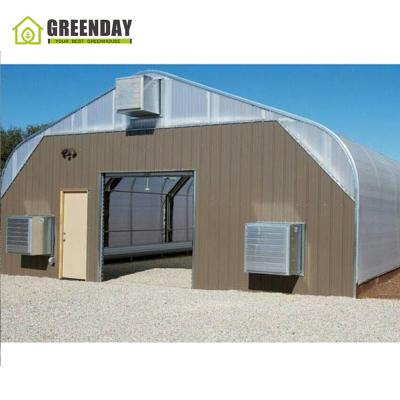 China Stable structure GREENDAY single-span greenhouse light deprivation plastic agriculture blackout greenhouse for medical for sale