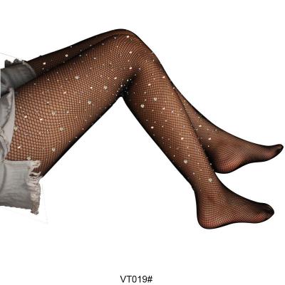 China 2021 Breathable Sexy Pantyhose Pressed Nets Colored Diamonds Leggings for sale