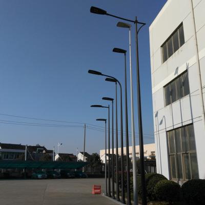 China Road Hot Dip Galvanized Decorative Street Steel Lighting Pole 12m With Double Single Curved Arm for sale