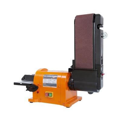 China Wood and Metal Sanding Allwin Belt Bench Machine Bench Top Wide Sanding Belt Disc Sander for sale