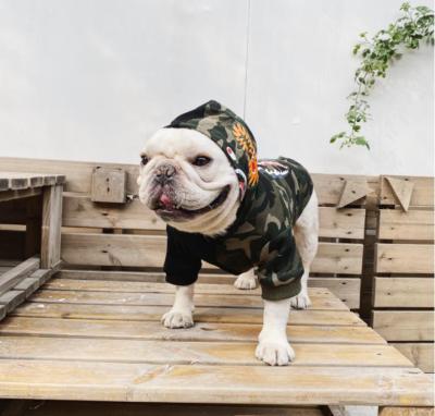 China Viable New Popular Logo Funny Halloween Pet Costume Patchwork Camouflage Dog Pet Apparel for sale