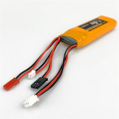 China Small Lightweight High Capacity 2S 7.4V 2200mah 8C Lipo Battery For Model Aircraft Remote Control Battery for sale