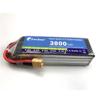 China 4S RC Lipo Toys 3800mAh 4200mAh 4500mAh 30C 40C 60C 75C 100C Graphene Cell Lithium Battery for sale