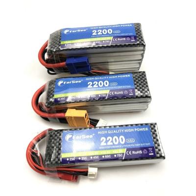 China RC Toys Lipo Battery 2S 3S 4S 5S 6S 2200mah 25C 30C 35C 60C For RC Car Truck Tank Helicopter Boats Airplane LiPo Batteries for sale