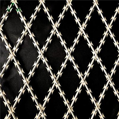 China Guardrail for Prison Galvanized Welded Razor Barbed Wire Mesh Welded Razor Wire Mesh Welded Razor Fence for sale