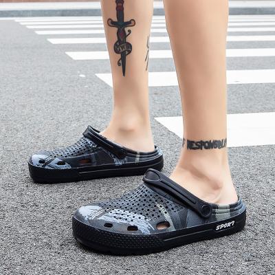 China A0263 Fashion Trend Men's Sandals Summer Clogs Unisex Black Designer Sandals Shoes Men&'S Garden Shoes Increasing Sandals for sale