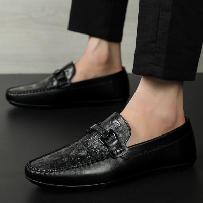 China P0117 Anti-slippery Leather Shoes Men's Shoes Business Around Toe Lace Up Dress Shoes for sale