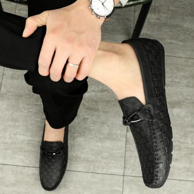 China Anti-slippery P0125 2022 hot sale formal men's shoes leather shoes fashion men's printed casual shoes for sale