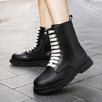 China LGWP008 New Round Kids Chelsea Boots New Design Wax Kids Shoes Black Leather Boots for sale