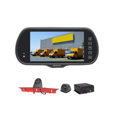 China 720P HD Waterproof Network DVR Side Rear View Mirror Monitor Camera Backup Kit For Car Vehicle Truck Van for sale