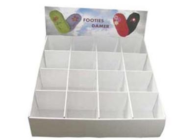 China Printing Foldable POP Cardboard Counter Displays For Postcard for sale