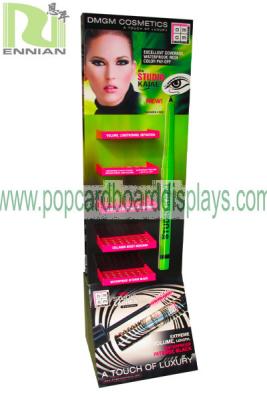 China Foldable CDU FSDU Cardboard Display Stand racks for eyeliner , ENCS047 for sale