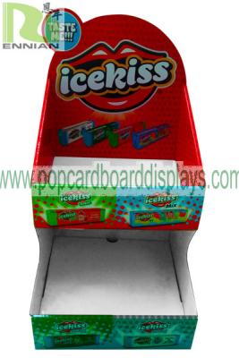 China Sweet Cardboard Retail Display Stand / Candy Corrugated Cardboard Displays ENCD120 for sale