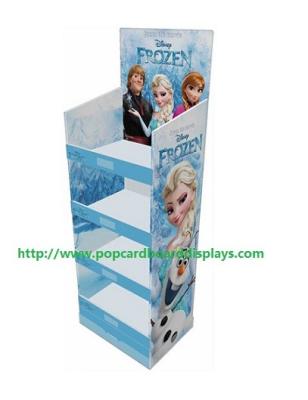 China 4 Tier Advertising Small Floor Cardboard Display Boxes For Daily Necessities for sale