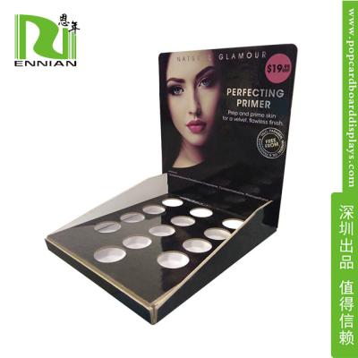 China Cosmetics POP Cardboard Displays / Skin Care Paper material Retail Display Racks for sale