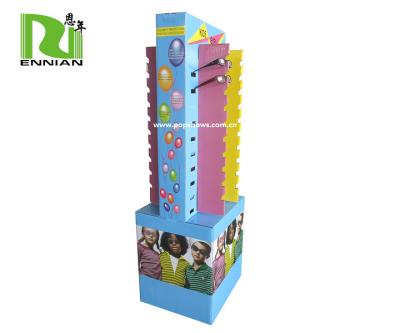 China Food Dump Corrugated Cardboard Display Stand , Goggles Display Racks Eco Friendly for sale