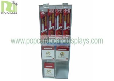 China Retail Smoke Acrylic Counter Display Stands Full Printing With Customized Size for sale