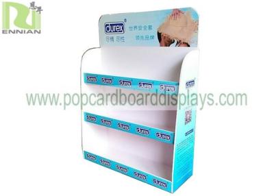 China Custom Counter Condom Wood Display Rack MDF Board Material Long Service Life for sale