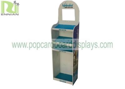 China FSDU Flooring Corrugated Plastic Display Camping Products Display Stand With LCD Screen for sale