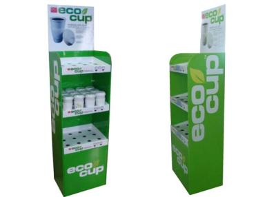 China Groene ECO Cup Kartonnen Display staan Display staat ENTD001 voor eye - kijken Te koop