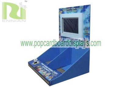 China Pantalla LCD pantalla LED Caja cartón contador muestra con LCD cosmética ENCD058 en venta