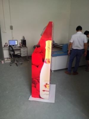 China Red wine cardboard floor displays vodka pop display rack liquor retail pop shelf for sale