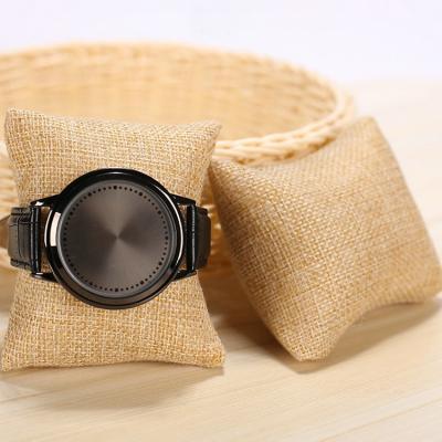 China Beautiful Soft Custom Logo Printed High Quality Packaging Pillow For Watch Jewelry for sale