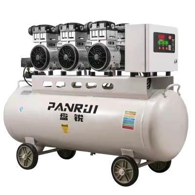 China OIL-LESS 220V 380V 600w 800w 1200w 1600w 2400w 3600w 8bar Customized Quiet Piston Oil Free Portable Mini Air Compressor for sale