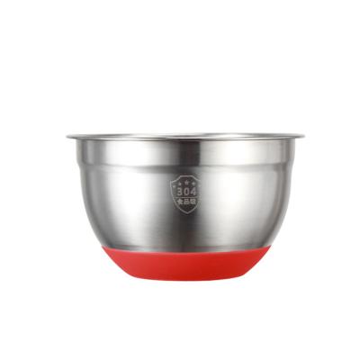 China Good Quality Cheap Stainless Steel Non-Slip Dough Bowl Set For Kitchen Baking Products Nested Scratches Protecting Splash Guard for sale