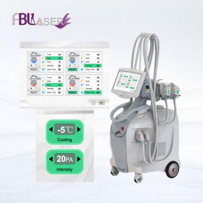 China equipamento gordo de congelação gordo profissional da beleza da remoção do cryolipolysis da máquina do emagrecimento do cryolipolysis de 4 punhos à venda