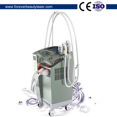 China Vertical two handles CE/ISO Approved Pigmanention Removal SHR IPL Hair Reduction Laser Device for sale